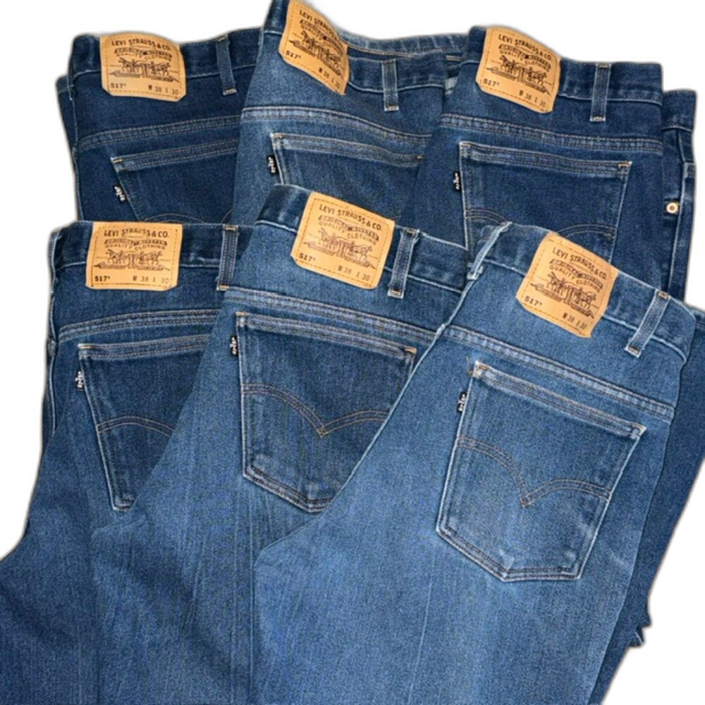 Levi's 517 Black Tab Vintage Bootcut Jeans Lot of 6